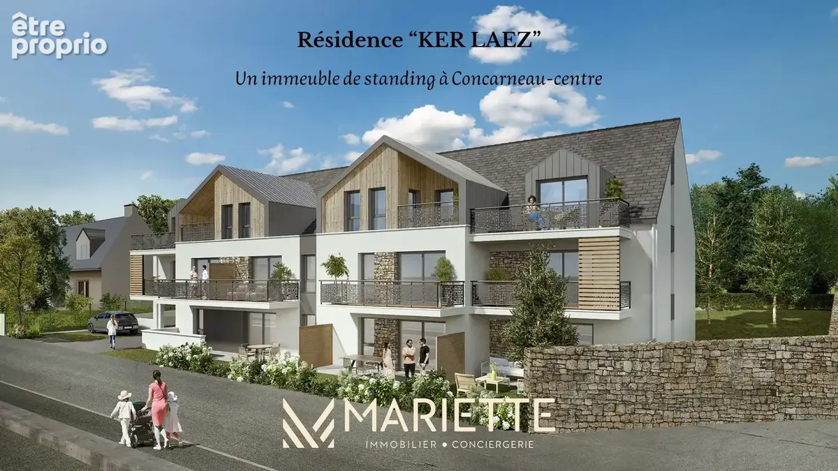 "KERLAEZ-23"  Centre-ville - Type 2 de 46.89 m² - photo 2