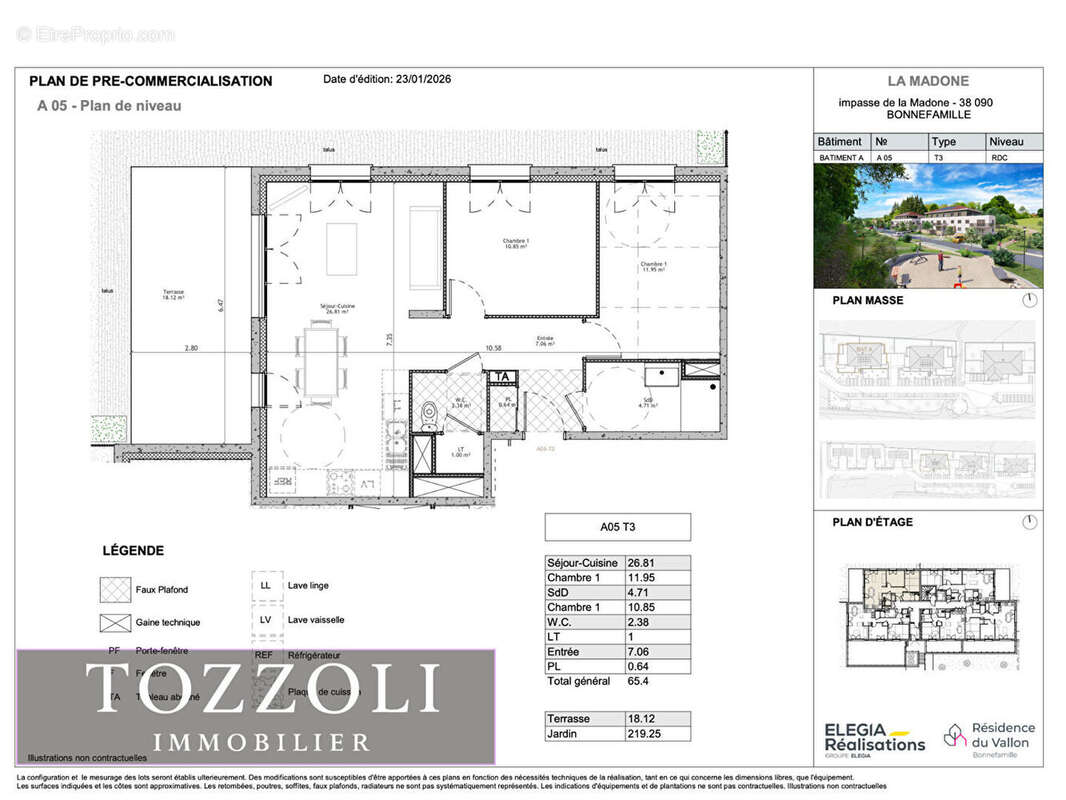 Appartement à BONNEFAMILLE