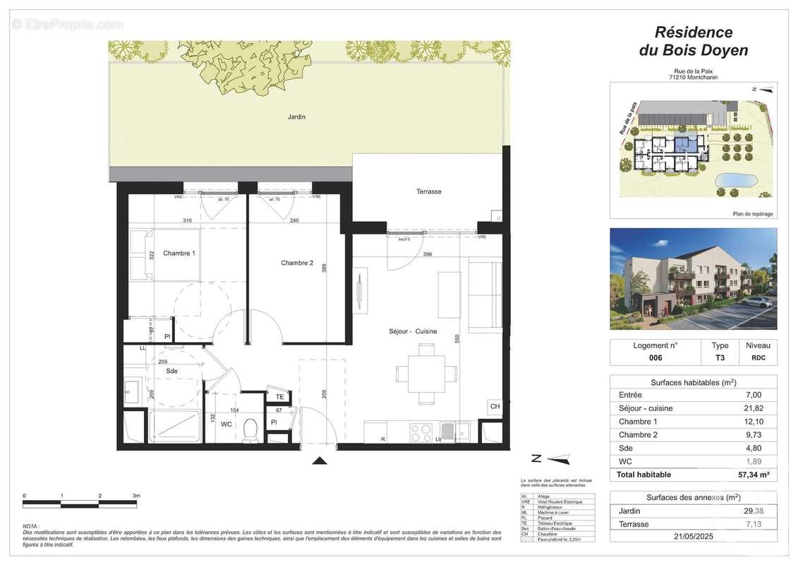 Appartement à MONTCHANIN