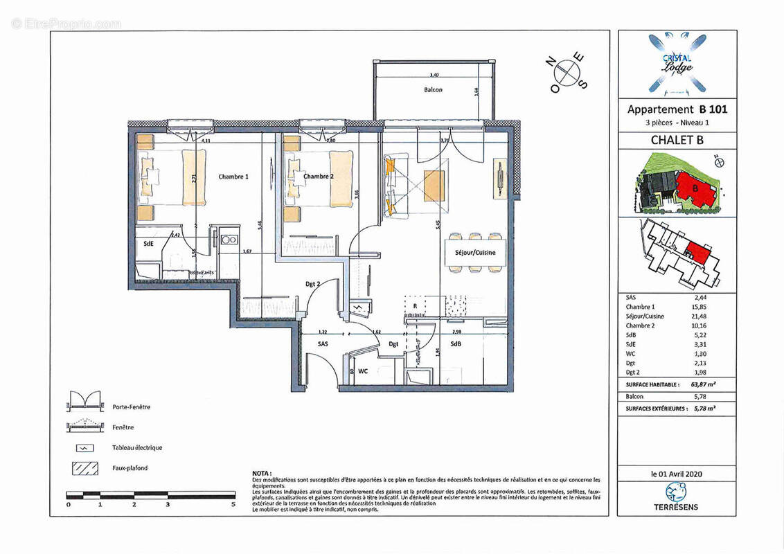 Appartement à SAINT-CHAFFREY