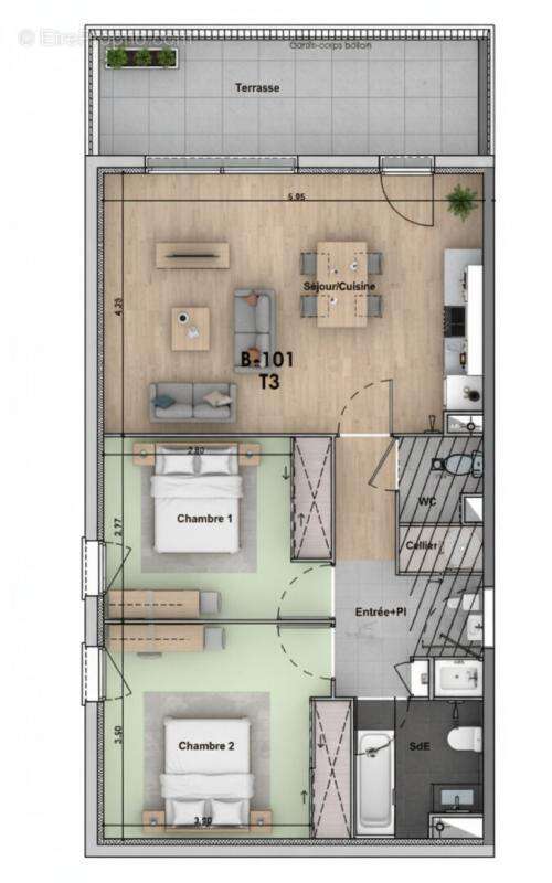 Appartement à FLEURY