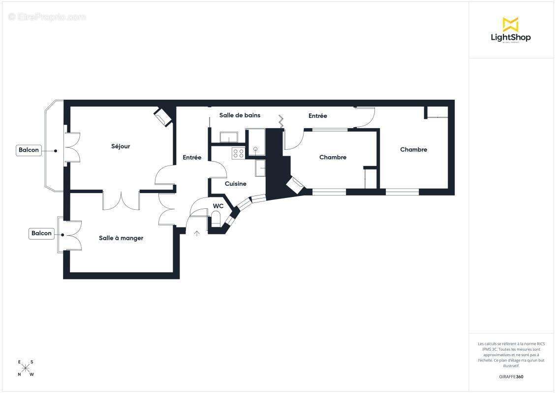 Appartement à PARIS-19E