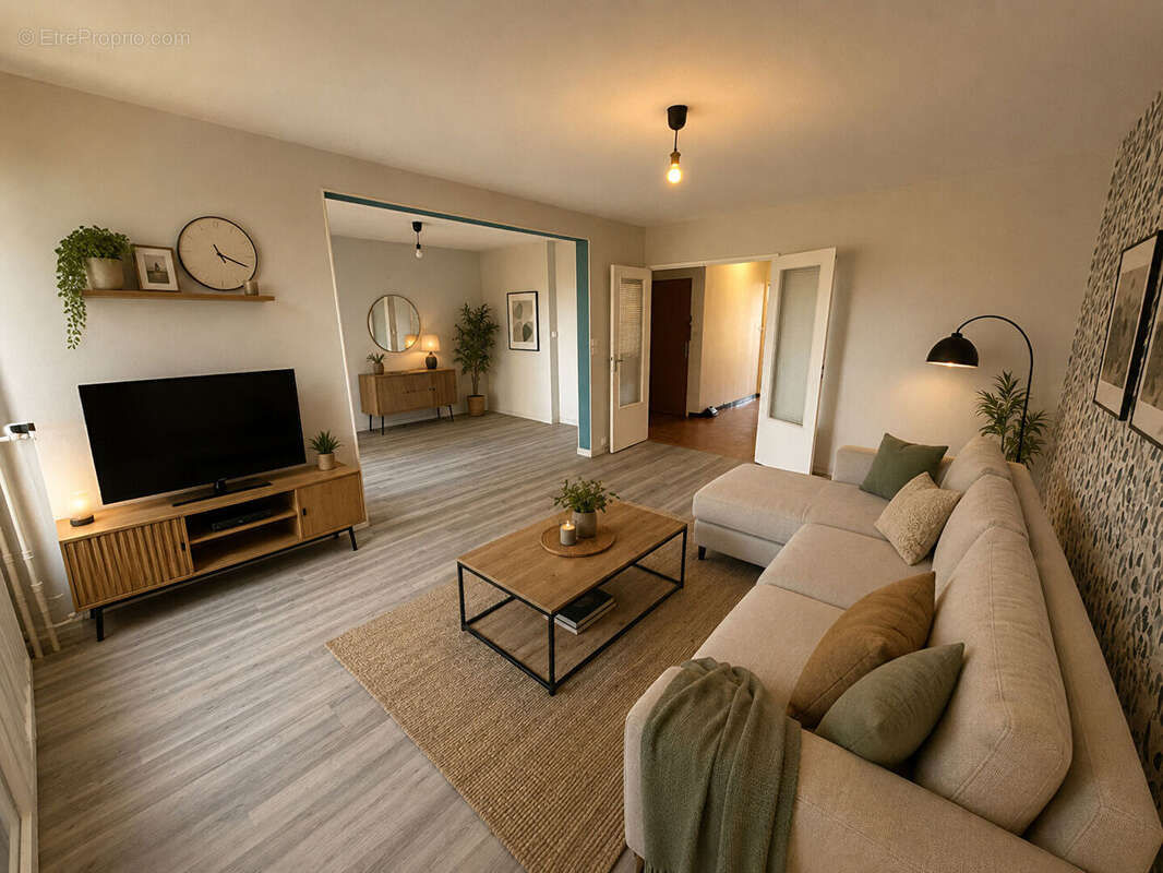Appartement T3 de 80 m² avec garage, cave et stationnement - Guilherand-Granges - photo 2