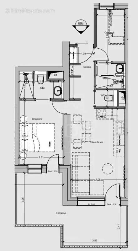 Appartement à LES ALLUES