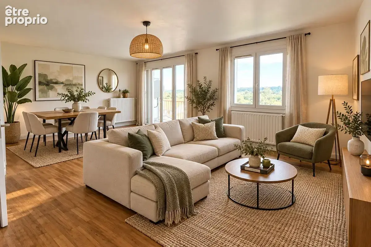 T5 de 92,8 m² à Vernaison au prix de vente de 192 200 € - photo 1