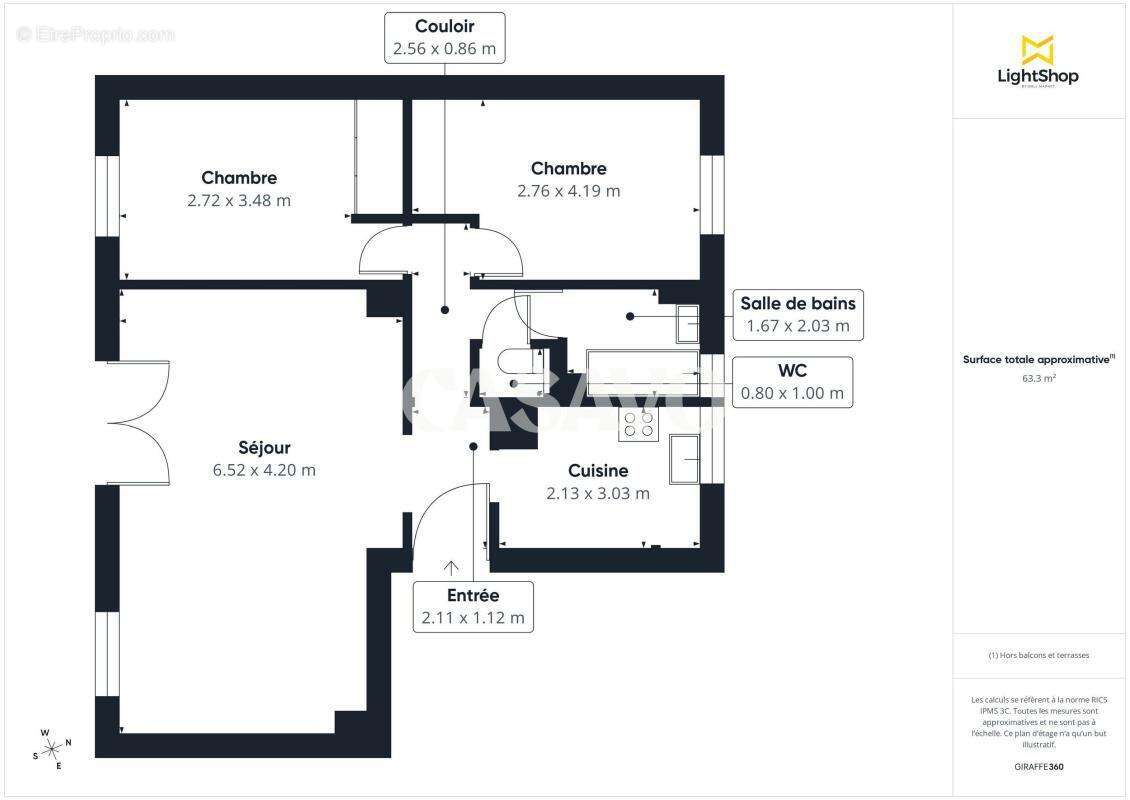 Vente Appartement 3 pièces de 63m² - 94500 Champigny-sur-Marne - photo 15