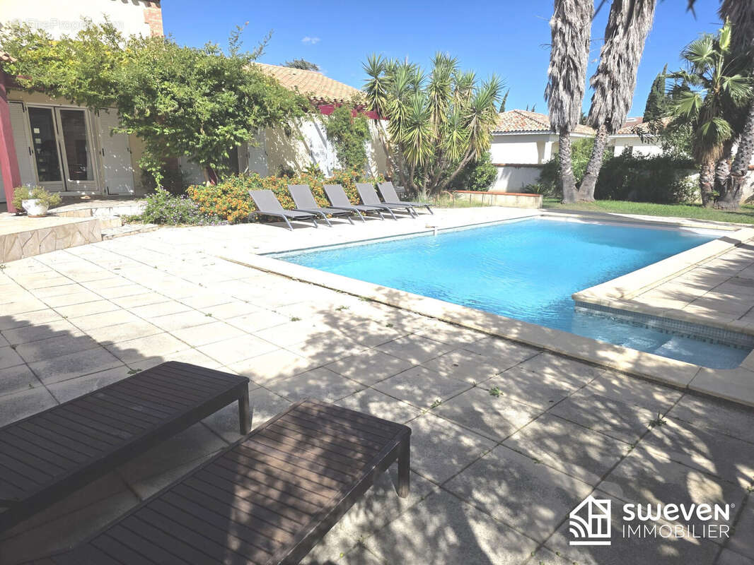 vue piscine 1 - Maison à LE SOLER
