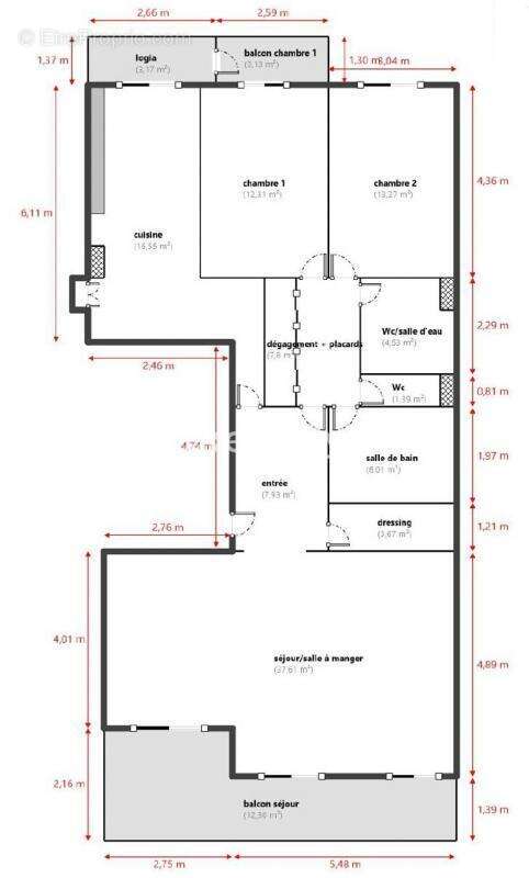 Appartement à MARSEILLE-8E