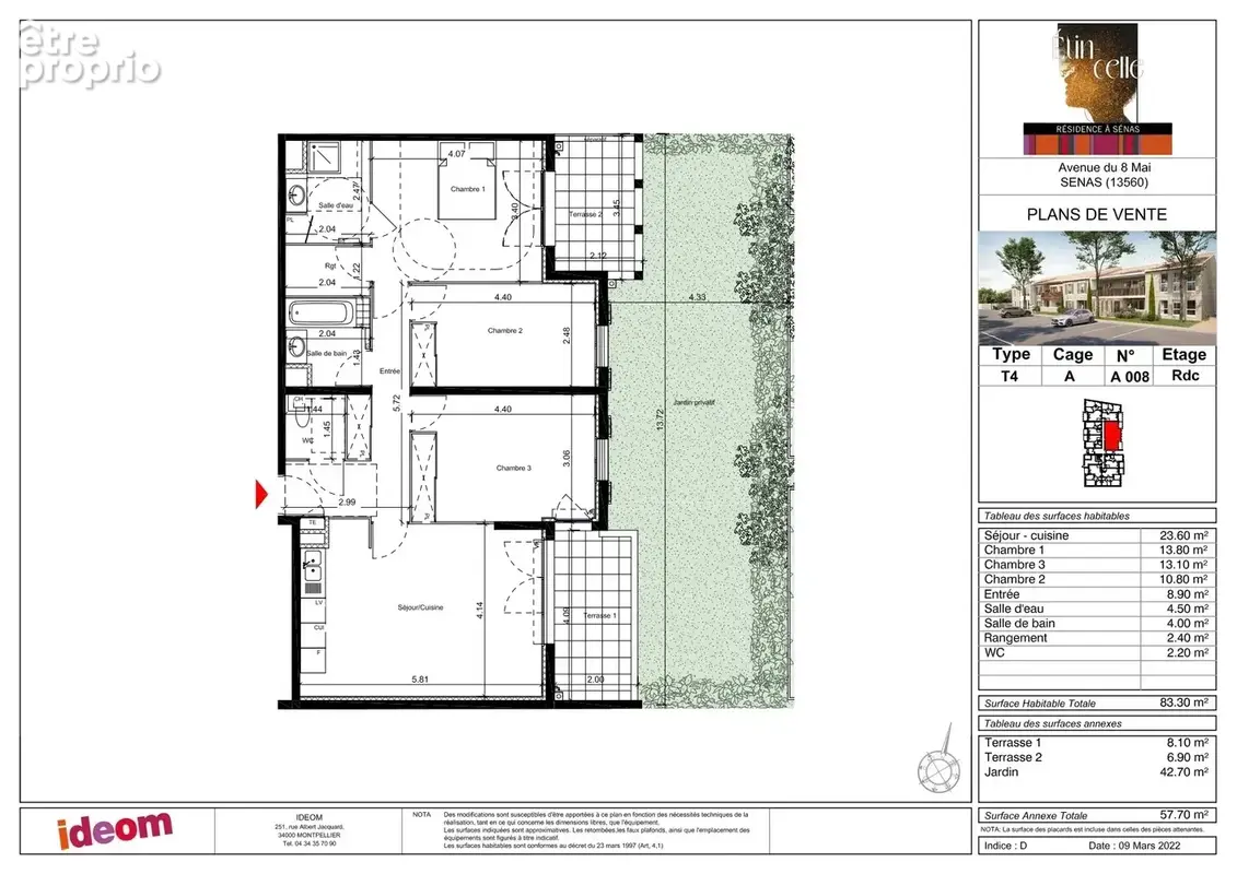 Appartement t2 neuf - 2 places parking - photo 5