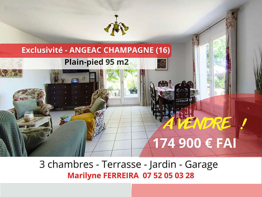 Maison à ANGEAC-CHAMPAGNE