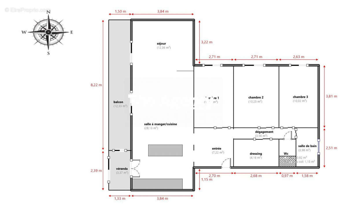 Appartement à MARSEILLE-10E