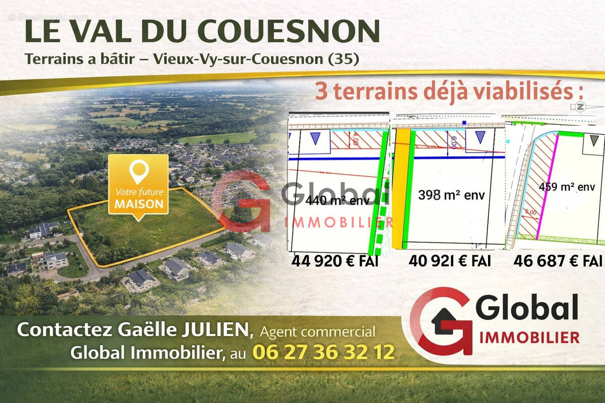 Terrain à VIEUX-VY-SUR-COUESNON