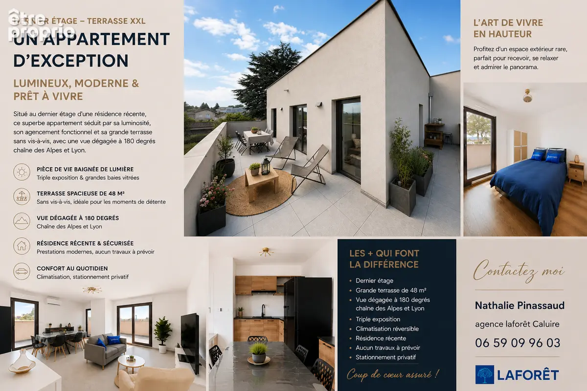 Appartement COUP DE COEUR Crépieux La Pape 3 pièces 66.62 m² - photo 10