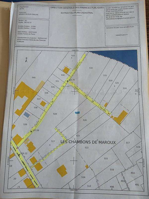 Terrain à ARGENTON-SUR-CREUSE