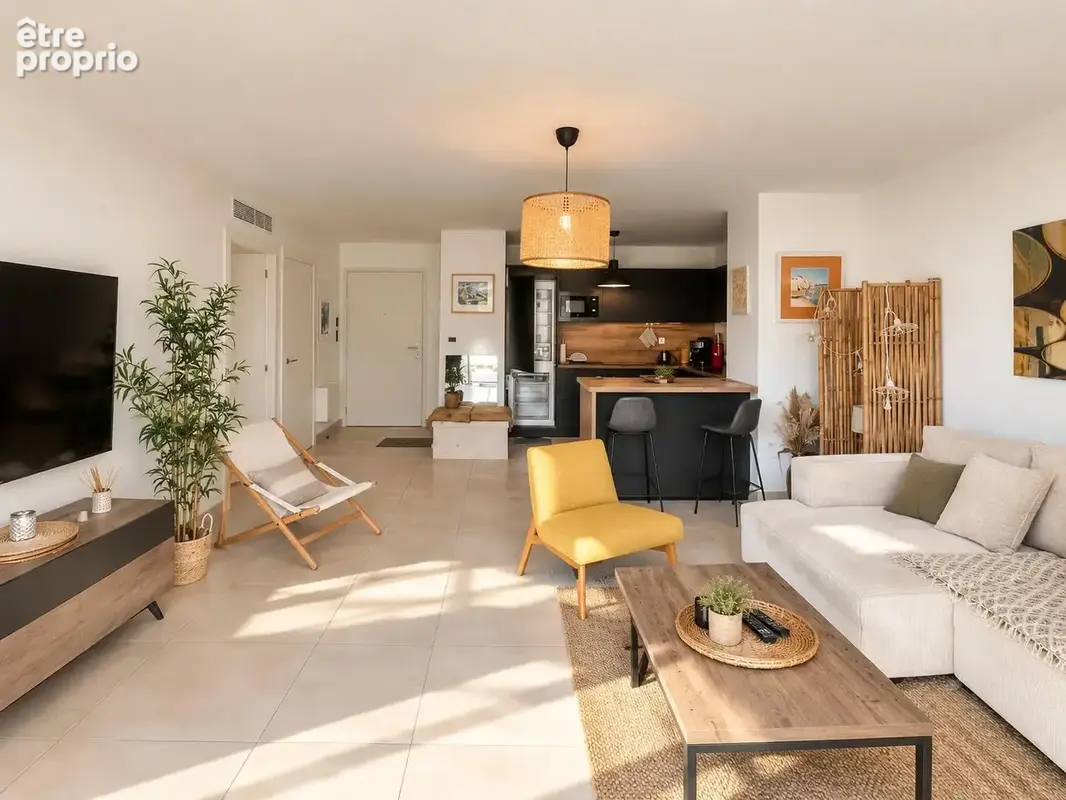 Cap brun t4 de 92 m2 avec terrasse, garage et parking - photo 4