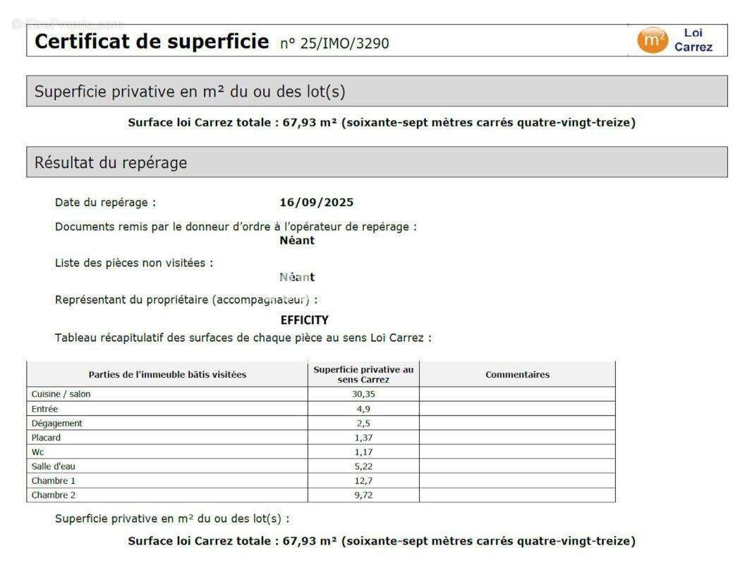 Appartement à COUBLEVIE