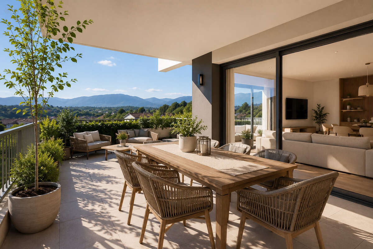 Appartement T4 avec jardin et terrasses au rez-de-chaussée à Ornex - photo 3