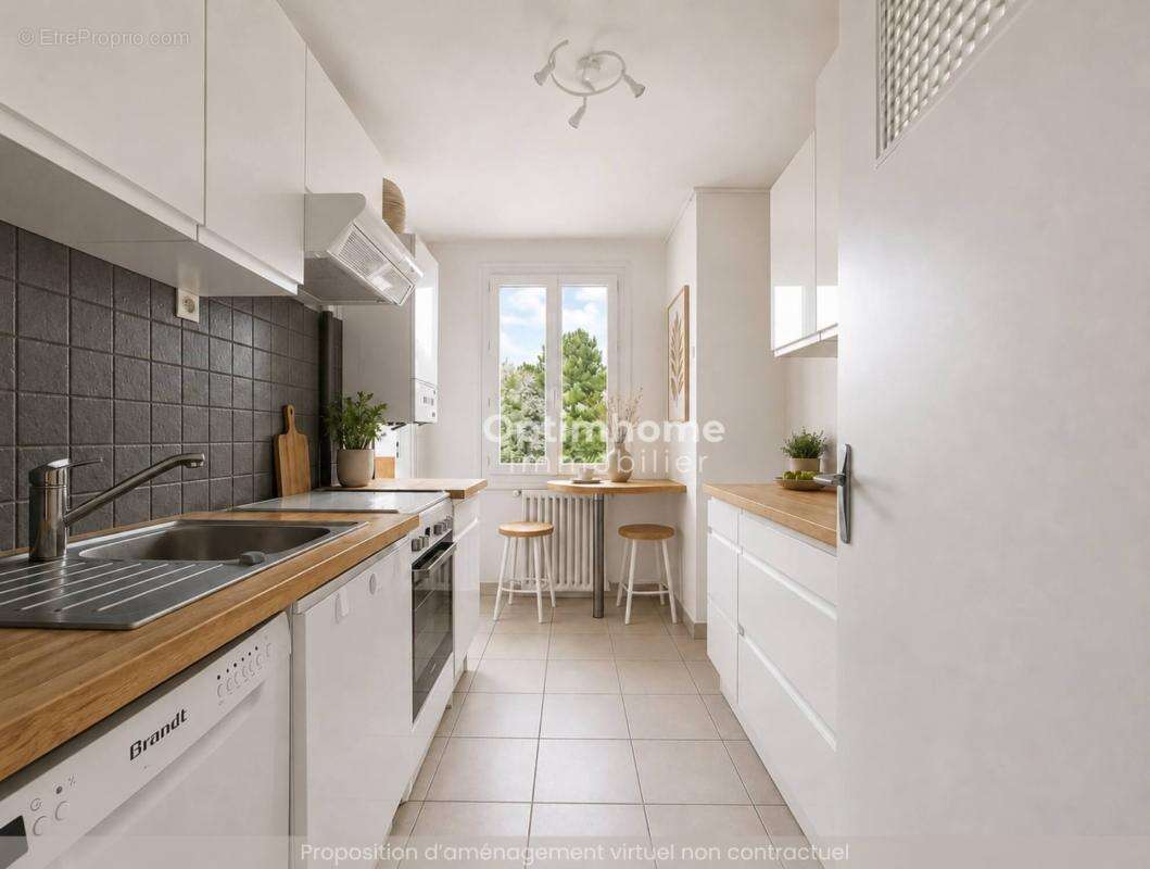 Vente appartement t3  nantes beauséjour - route de vannes  65 m² - dernier étage  balcon - photo 3