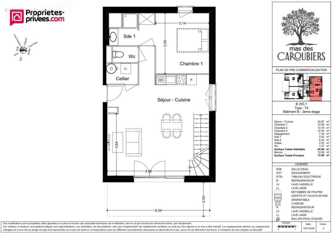 Appartement Perpignan 4 pièces de 79 m2 - photo 9