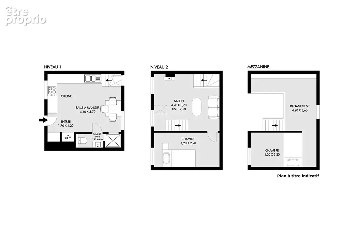 Paris 20 : Maison en copropriété de 58.95m² au sol - photo 8