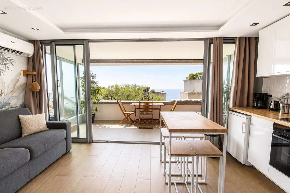 Cap d'ail "costa plana" - 2p 28m²  vue mer  terrasse 12m²  parking  piscine - photo 7