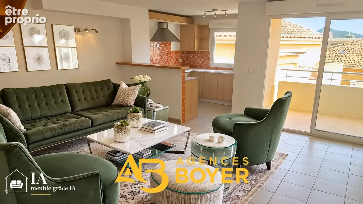 Les lecques   t3 duplex avec vue mer, à une minute à pied de la plage & garage - photo 4