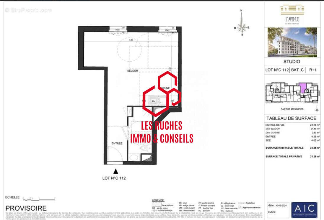 Appartement à LE BLANC-MESNIL