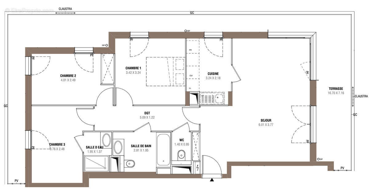 Face à la forêt domaniale de Saint-Germain-en-Laye   Élégant appartement familial de 80 m2 avec terrasse - photo 10