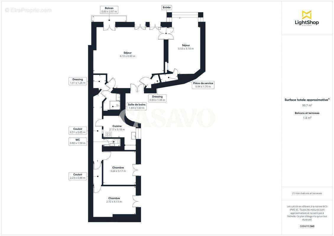 Appartement à PARIS-13E