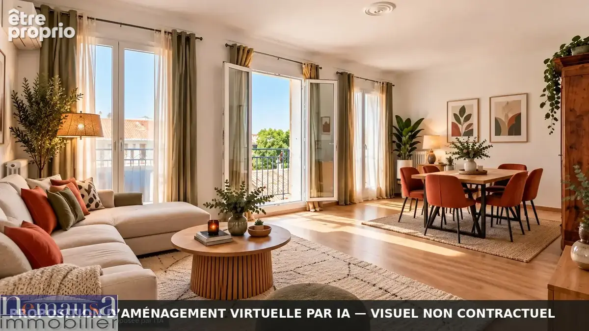 Nîmes jean jaurès, appartement p3 plein de charme de 71 m2 avec ascenseur , hauteur sous plafond de 2,89 m, - photo 6