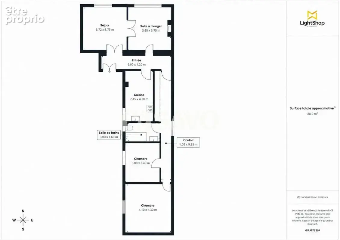 Vente Appartement 4 pièces de 88m² - 92600 Asnières-sur-Seine - photo 2