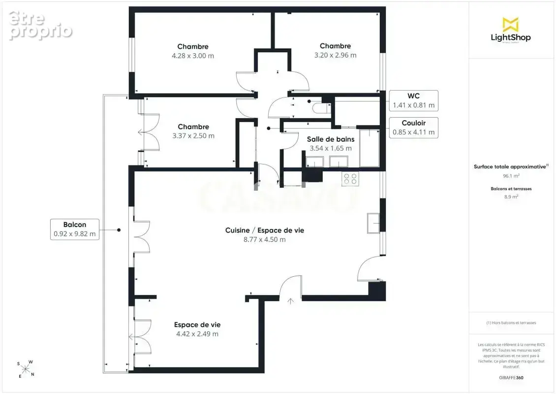 Vente Appartement 5 pièces de 94m² - 95310 Saint-Ouen-l'Aumône - photo 16