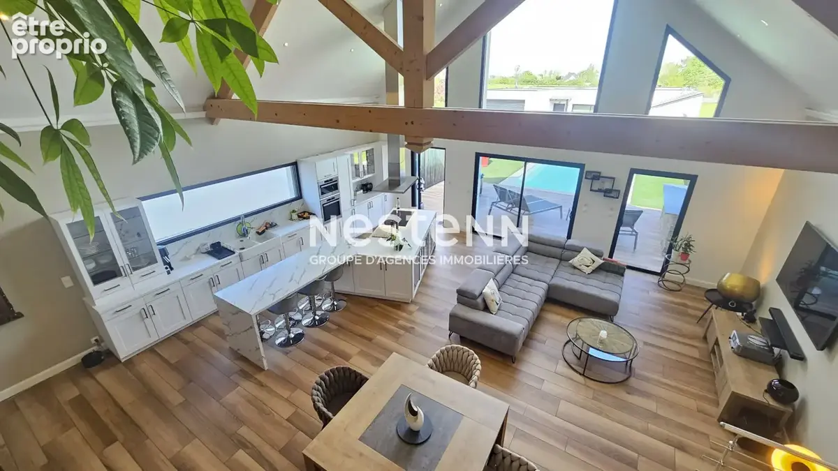 Maison d'architecture contemporaine, de charme et moderne avec piscine à Montoir De Bretagne d'environ 180 m2 - photo 3