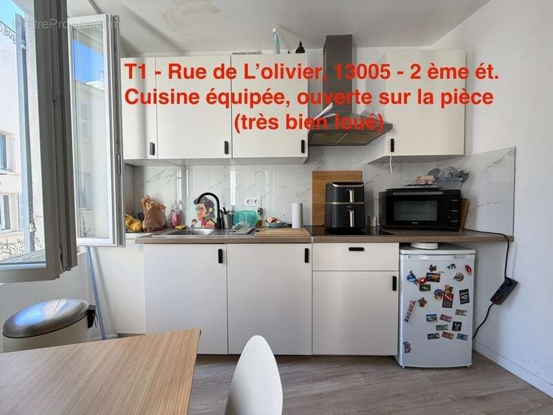 13005 - Quartier CAMAS - Rue de L'Olivier - 2ème étage - T1 - 20m2      99 000 euro FAI - photo 2