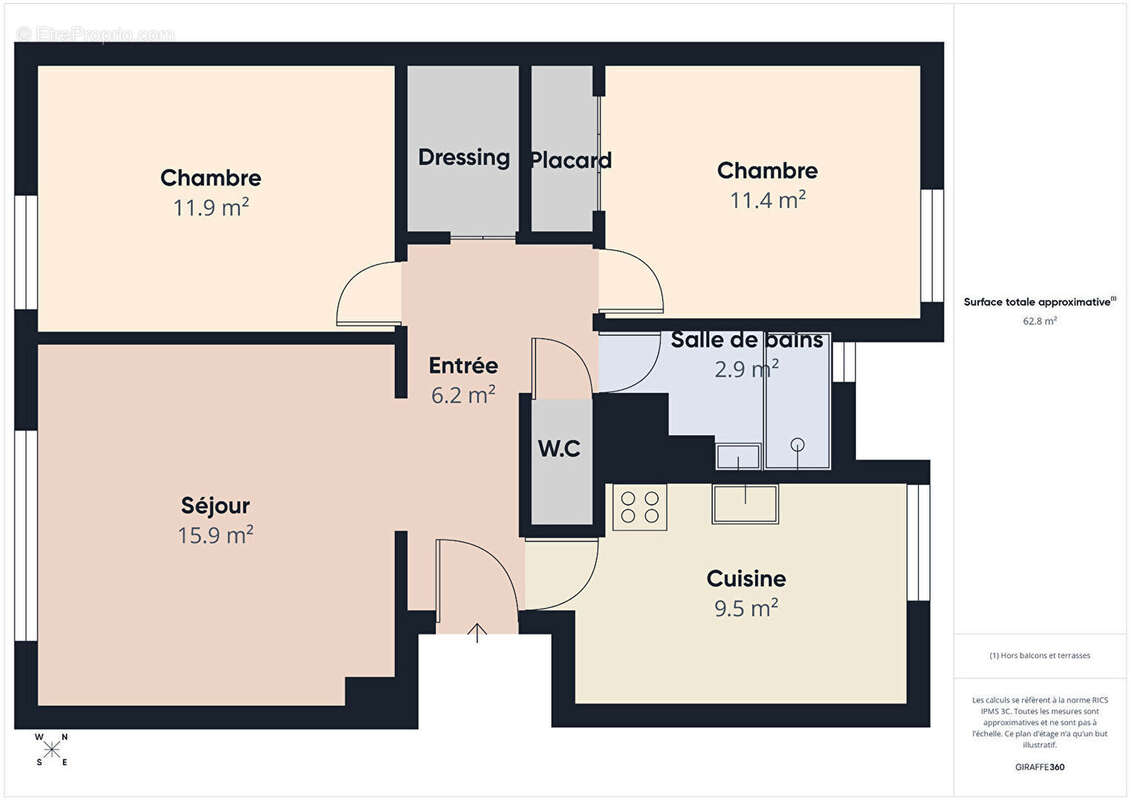 Appartement à BOURG-LES-VALENCE