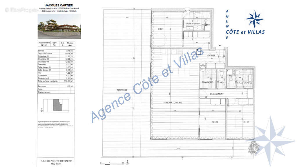Appartement à PLENEUF-VAL-ANDRE