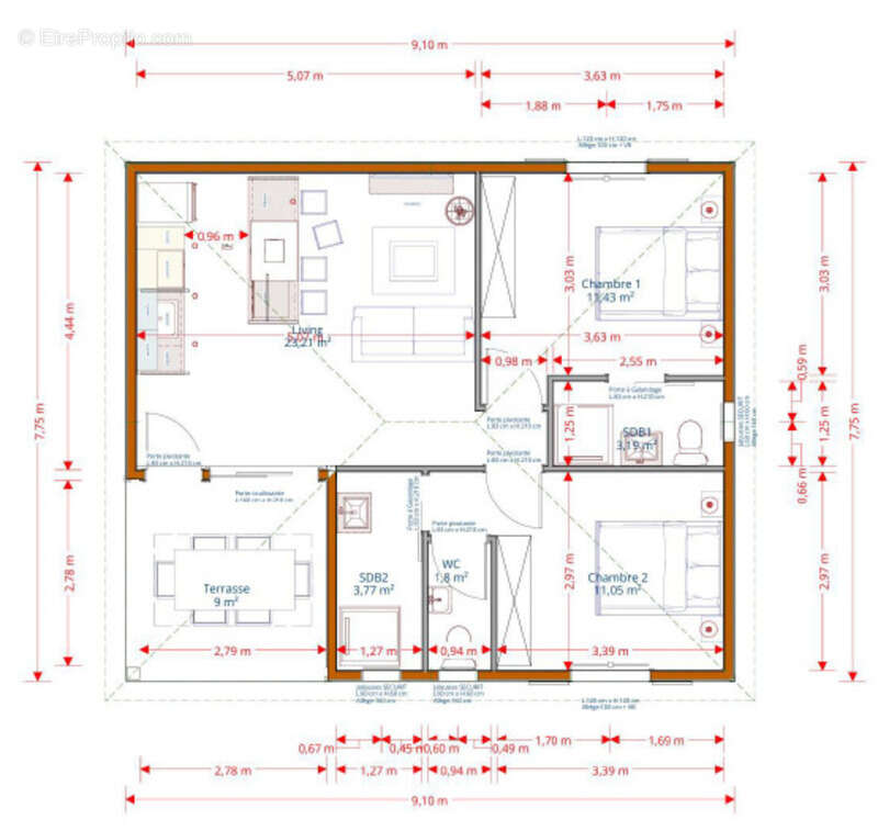 Maison à BAIE-MAHAULT