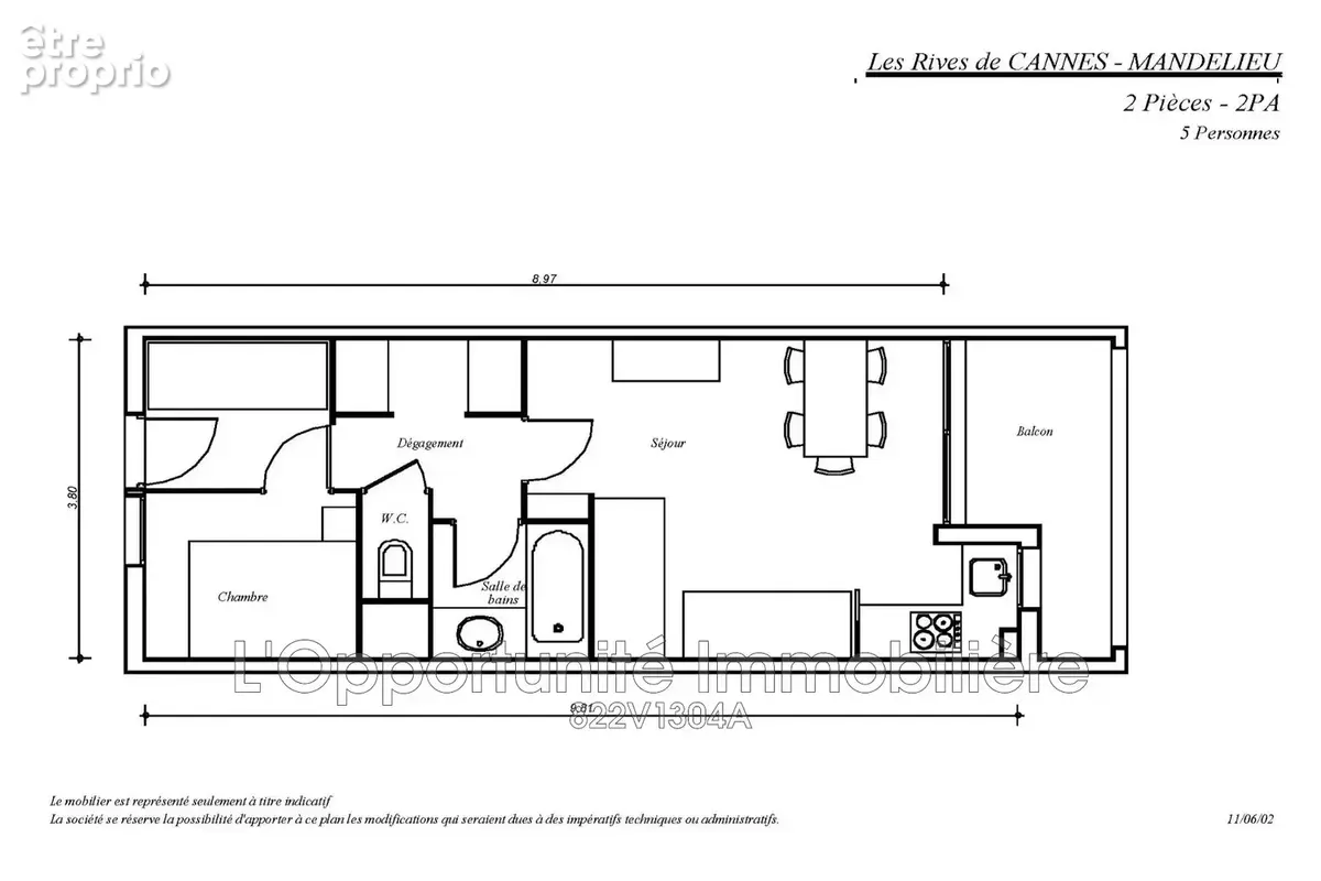 Appartement 33 m² à Mandelieu-La-Napoule  - photo 8