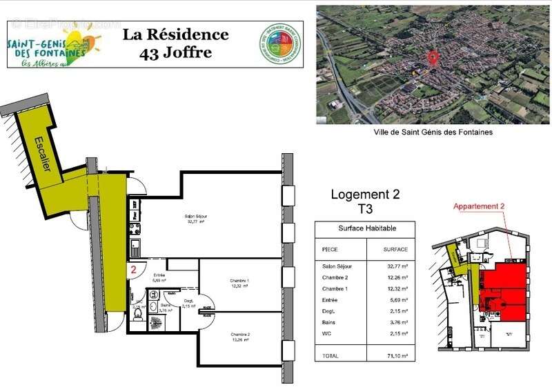 Appartement à SAINT-GENIS-DES-FONTAINES