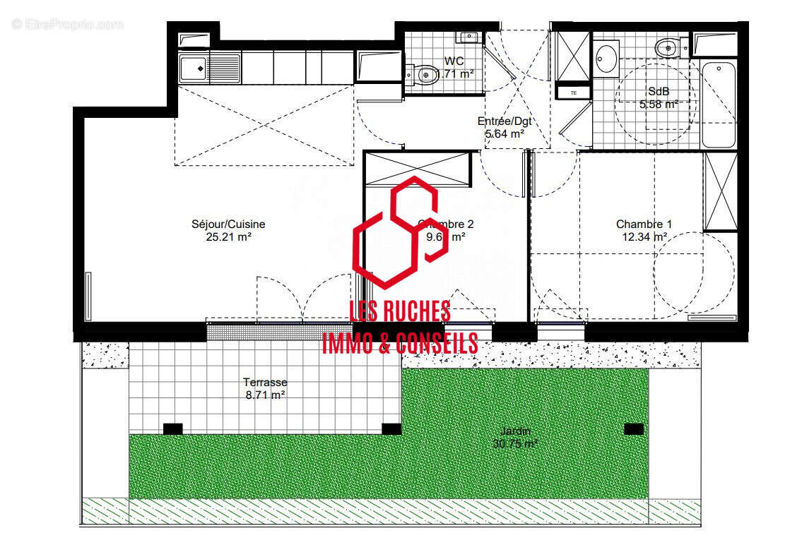 Appartement à JOUY-LE-MOUTIER