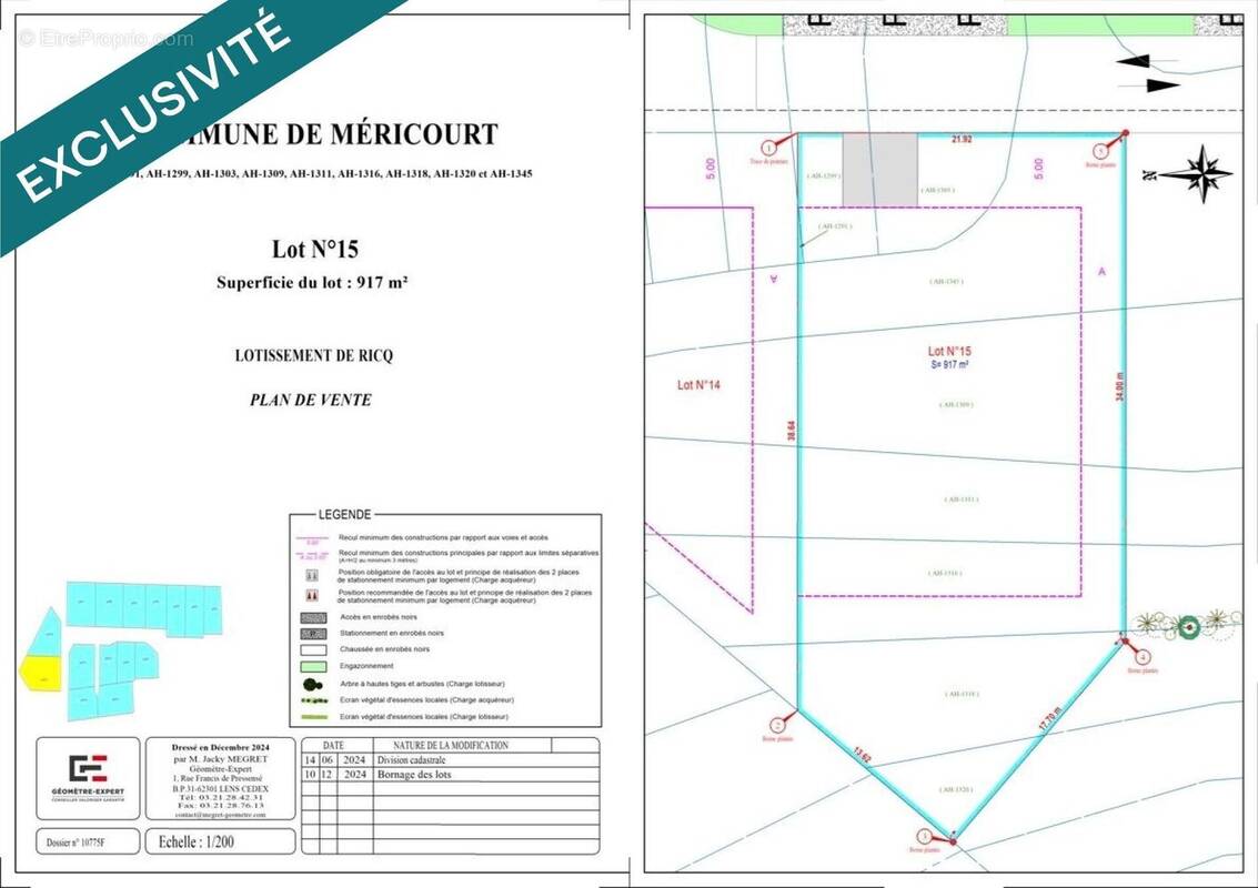Photo 1 - Terrain à MERICOURT
