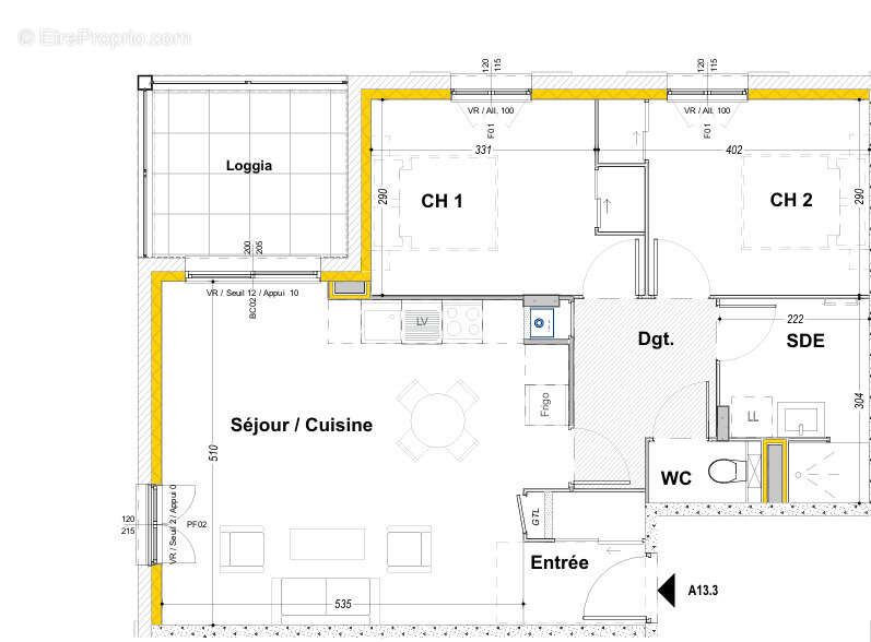 Appartement à VETRAZ-MONTHOUX