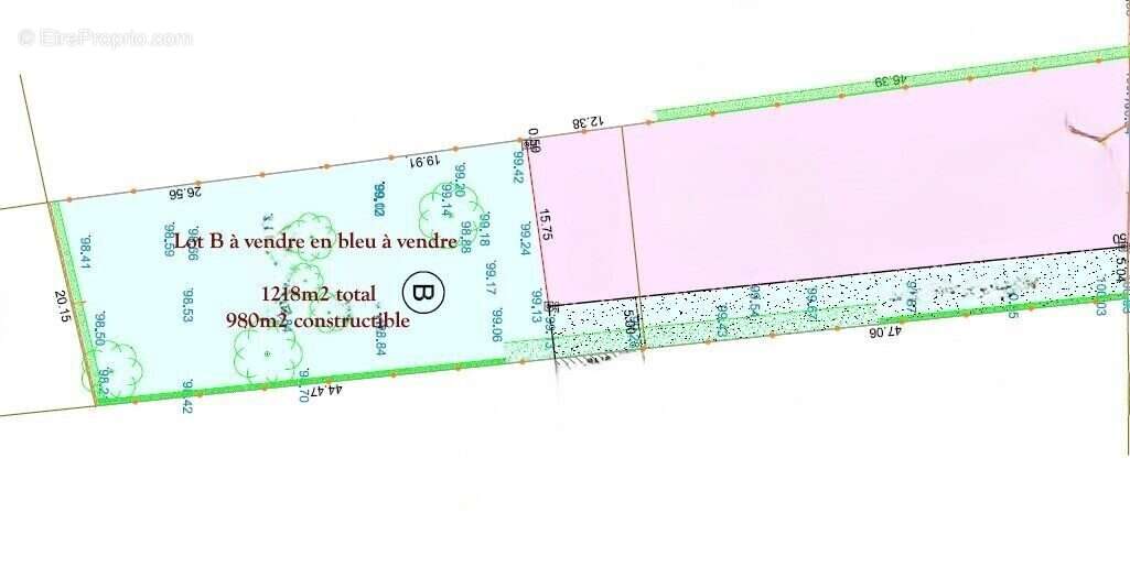 Terrain à MONTMERLE-SUR-SAONE