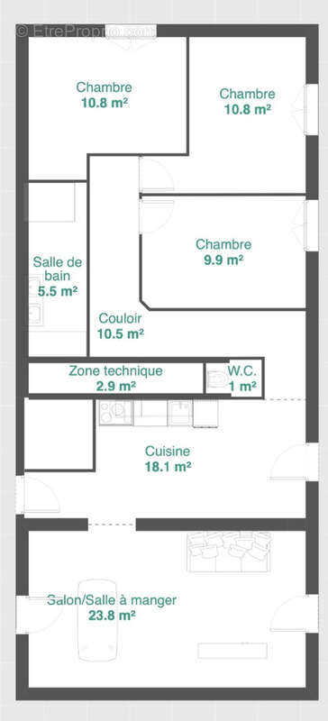 Appartement à MONTELIMAR