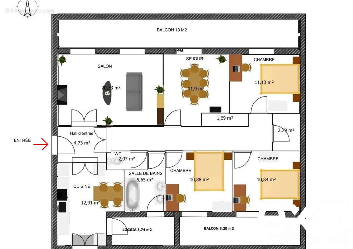 Appartement à LANGON