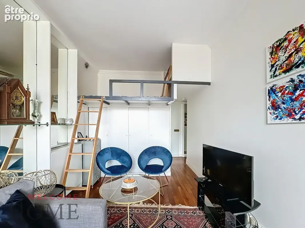 Paris 16è - rue gros - studio avec mezzanine - photo 4