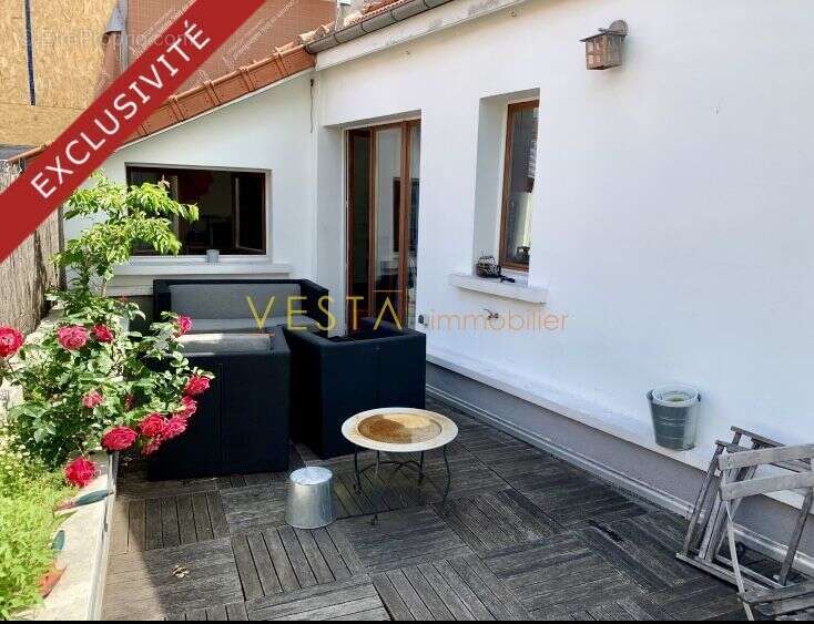 terrasse  séjour - Maison à MONTREUIL