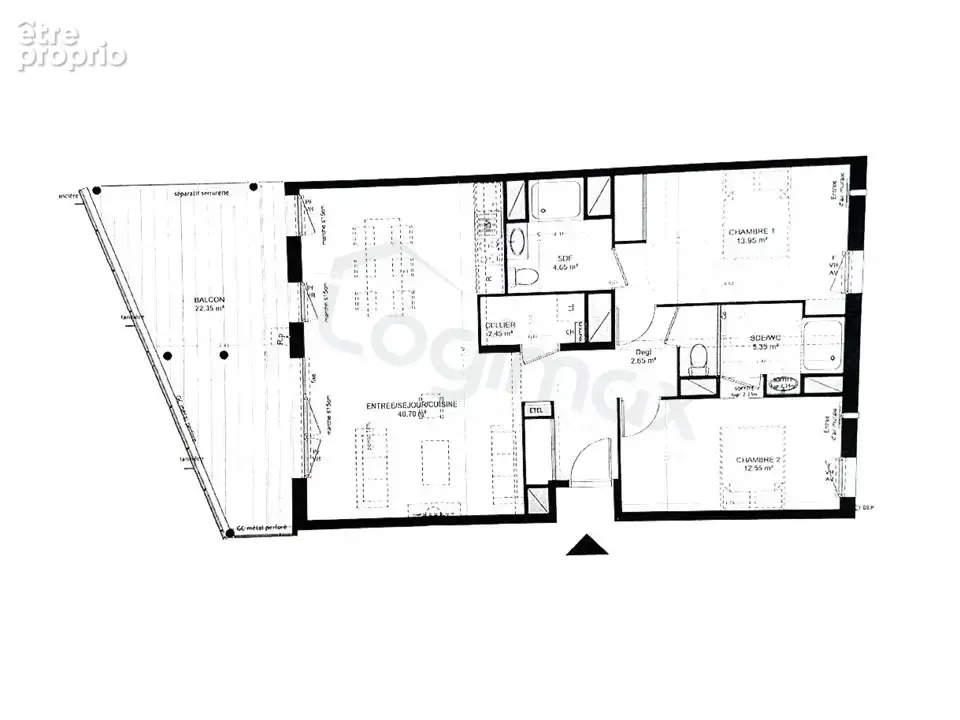 Appartement 3 pièces 83 m² à vendre à La Rochelle (17000) - photo 2