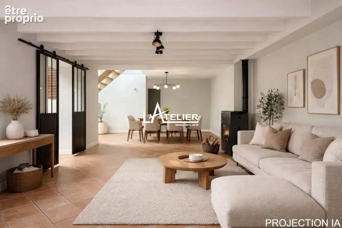 Maison de bourg rénovée 114 m² – Vigneux – Charme pierre - photo 7