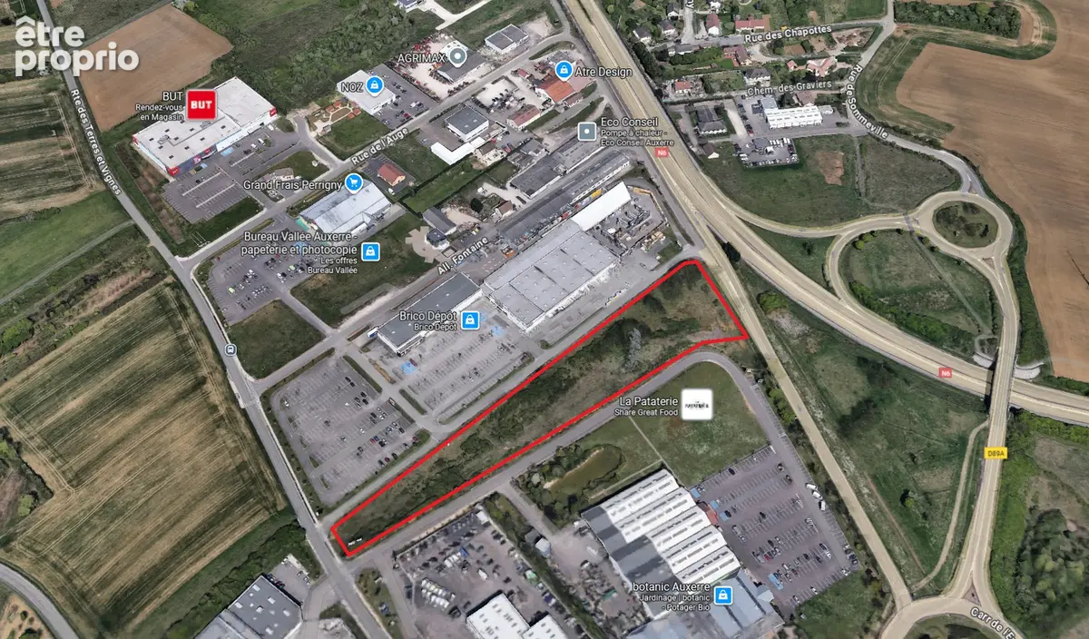 Zone commerciale perrigny auxerre - terrain constructible de m² - photo 7